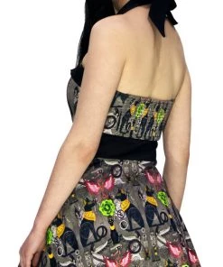 Dr Faust DRESSES Hieroglyphs Print Mini Dress - Anaya
