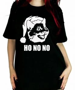 Dr Faust Ho No No Cat Black T-Shirt - Noah