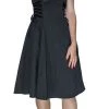 Dr Faust DRESSES Charcoal Grey Hue Midi Dress - Ivy
