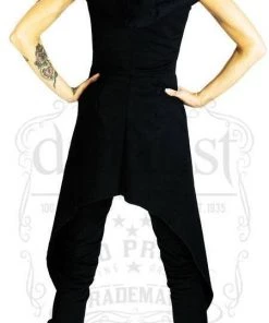 Dr Faust Fashionista Hooded Black Cotton Jacket - Abra