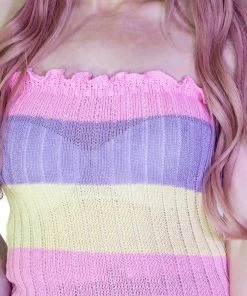 Dr Faust Knitted Multicoloured Bodycon Mini Dress - Zaria