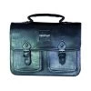 Dr Faust ACCESSORIES Large Black Vegan Leather Cross Body Satchel Bag - Harlow