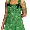 Dr Faust Green Mini Dress - Stella DRESSES