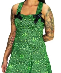 Dr Faust Green Mini Dress - Stella DRESSES