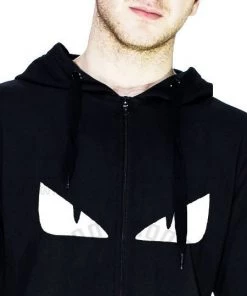 Dr Faust Evil Monster Eyes Men's Black Hoodie - Matthew OMEN COLLECTIONNEW