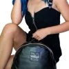Dr Faust Meow! Vegan Leather Black Backpack - Harper ACCESSORIES