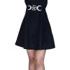 Dr Faust Moon Child Little Black Mini Dress - Jezebeth DRESSES