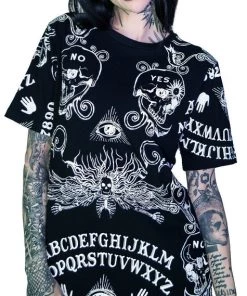 Dr Faust Ouija Board All Over Print Nu Goth Black T-Shirt - Mack OMEN COLLECTIONNEW 8 Dr Faust Ouija Board All Over Print Nu Goth Black T-Shirt - Mack OMEN COLLECTIONNEW
