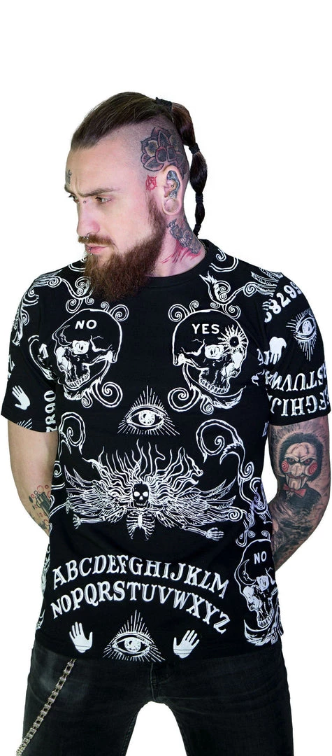 Dr Faust Ouija Board All Over Print Nu Goth Black T-Shirt - Mack OMEN COLLECTIONNEW 3 Dr Faust Ouija Board All Over Print Nu Goth Black T-Shirt - Mack OMEN COLLECTIONNEW