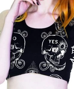 Dr Faust Ouija Board Print Top And Panties Black Set - Adelina 10 Dr Faust Ouija Board Print Top And Panties Black Set - Adelina