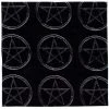 Dr Faust Bandanas Pentagram Wicca Black Cotton Bandana - Lauren