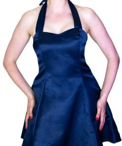 Dr Faust DRESSES Raw Silk Blue Mini Dress - Willow