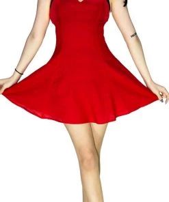 Dr Faust DRESSES Red Mini Dress - Quinzel