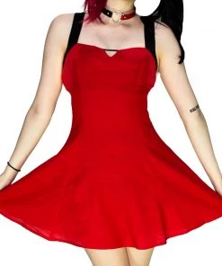 Dr Faust DRESSES Red Mini Dress - Quinzel