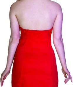 Dr Faust Red Party Lace-Up Mini Dress - Jana