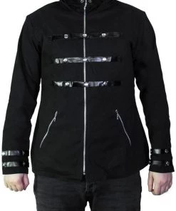 Dr Faust Metal Caps Black Goggles Short Cotton Jacket - Berthold