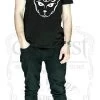 Dr Faust T-SHIRTS & HOODIES Bast Cat With Moons And Pentagram Black T-Shirt - George