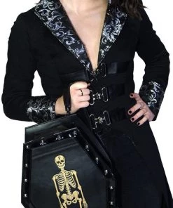 Dr Faust Skellington Vegan Leather Coffin Backpack - Jack ACCESSORIES