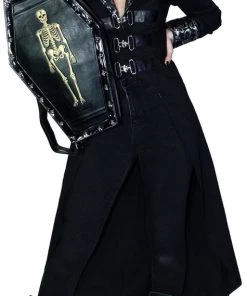 Dr Faust Skellington Vegan Leather Coffin Backpack - Jack ACCESSORIES