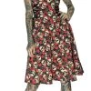 Dr Faust Darkly Skulls And Red Roses Midi Dress - Piper 2 Dr Faust Darkly Skulls And Red Roses Midi Dress - Piper