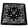 Dr Faust Bandanas Skulls Playing Cards Black Cotton Bandana - Robert