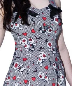 Doctor Faust DRESSES Snakes, Hearts And Voodoo Dolls Mini Dress - Ada