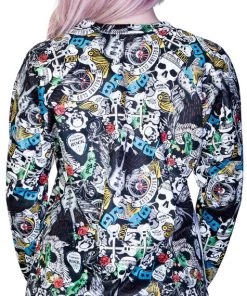 Dr Faust Soft Fleece Fabric Tattoo Sweatshirt - Ariadne OMEN COLLECTIONNEW