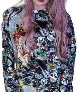 Dr Faust Soft Fleece Fabric Tattoo Sweatshirt - Ariadne OMEN COLLECTIONNEW