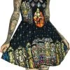 Dr Faust Stained Windows Pattern Jesus Mini Dress - Jillian