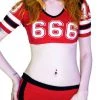 Dr Faust OMEN COLLECTIONNEW Team Devil 666 Cheerleader Top And Hot Pants Set - Opal