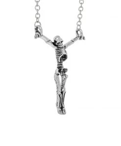 Dr Faust The Crucified Skeleton Pendant And Necklace - Skyla