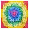 Dr Faust Tie Dye Design Rainbow Cotton Bandana - Everard Bandanas