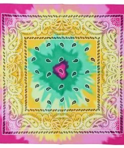 Dr Faust Bandanas Tie Dye Rainbow Cotton Bandana - Everard