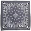 Dr Faust ACCESSORIES Tribal Skulls Gray Cotton Bandana - Bradford