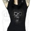 Dr Faust Skull In A Cobweb Black T-Shirt - Celeste 1 Dr Faust Skull In A Cobweb Black T-Shirt - Celeste