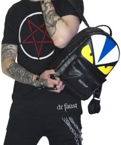 Dr Faust Monster Vegan Leather Backpack - Monster