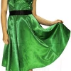 Dr Faust DRESSES Draped Heart Silk Green Midi Dress - Aaliyah