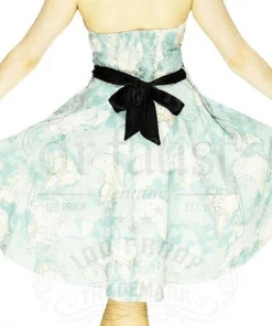 Dr Faust Signature Artisan Map Midi Dress - Adalyn DRESSES